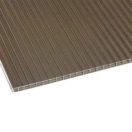 Scobalit Doppelstegplatten 16 mm Braun Bronze 1200 x 2000