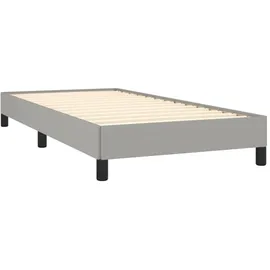 vidaXL Bettgestell 100 x 200 cm Hellgrau