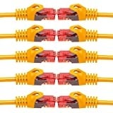 BIGtec - 10 Stück - 0,75m Gigabit Netzwerkkabel Patchkabel Ethernet LAN DSL Patch Kabel orange (2x RJ-45 Anschluß, CAT.5e, kompatibel zu CAT.6 CAT.6a CAT.7) 0,75 Meter