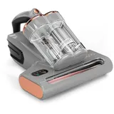 Jigoo Matratzenreinigungsgerät S300 Pro Handstaubsauger Milbensauger, 500 W, Smart-Milbenreiniger mit zwei Bechern und Staubmilben-Sensor grau