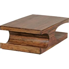 FineBuy Couchtisch Sheesham Braun 120 x 70 x 38 cm