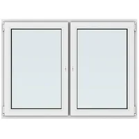 Solid Elements Kunststofffenster New Basic  (150 x 110 cm, Verglasung: 2-fach, Dreh Links/Dreh-Kipp Rechts, Weiß)