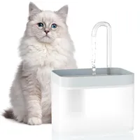 Katzenbrunnen, Trinkbrunnen für Katze, Wasserspender Katzen, Ultraleiser Katzen Trinkbrunnen mit 1 Aktivkohlefilter 1 Ultra-leise Einstellbarer USB Pumpe, Cat Water Fountain BPA-frei, mit Filter