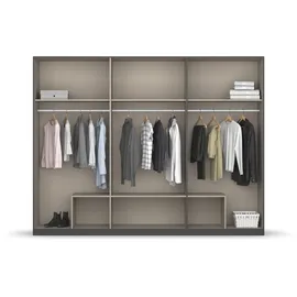 Rauch Kleiderschrank GAMMA 271 x 210 x 54 cm Grau