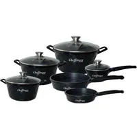 Cheffinger Diamant Topf-Set 12-tlg. Kochtopf + Deckel