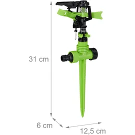 Relaxdays Impulsregner 7 m grün/schwarz