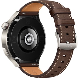 Huawei Watch 4 Pro Classic 48 mm Lederarmband dunkelbraun