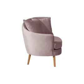 Max Winzer Sessel Miranda Samt 106 x 88 x 0 cm Rosa/Pink