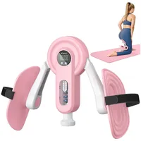 MERACH Beckenbodentrainer Oberschenkeltrainer, Beintrainer, erstellbar, 2 Widerstandsstufen, 1-tlg., Stärkt Gesäß, Rücken, Arme, ideal für Fitness und Yoga, postnatale Rückbildung. Kompakt, tragbar, vielseitig einsetzbar rosa