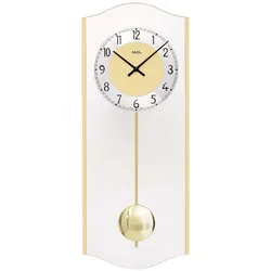 AMS -Pendeluhr Messing Glas Quarz 50cm- 7479