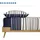 SCHIESSER Wesley Gestreift Blau 135 x 200 cm + 80 x 80 cm