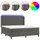 vidaXL Boxspringbett 180 x 200 cm Grau