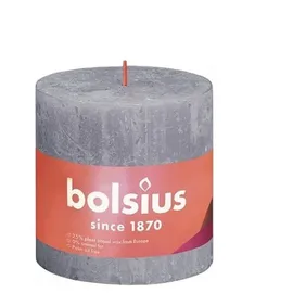 Bolsius Rustik Stumpenkerze 10 x 10 cm gefrorener lavendel