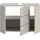 WELLTIME Waschbeckenunterschrank BIEL 82 x 56 cm Schwarz