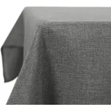Deconovo Tischdecke abwaschbar Leinenoptik 240 x 150 cm Grau