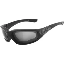 Sportbrille | KK140 gepolstert | smoke | Steinschlagbeständig grau No Size