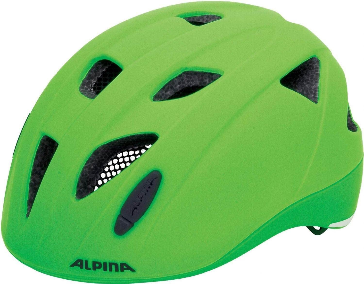 ALPINA XIMO L.E. - Leichter, Sicherer & Bruchfester Fahrradhelm Mit Optionalen LED-Licht Für Kinder, green matt, 47-51 cm