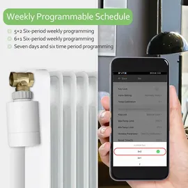 Decdeal Hy367rt Zigbee Touchable Display Temperaturregler Thermostatkuehler Intelligenter Haushalts-Temperaturregler Konstanter Kuehler - Weiß