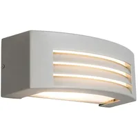QAZQA Moderne Wandleuchte hellgrau IP44 - Hurricane 1