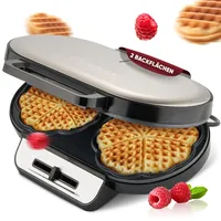 Clatronic WA 3745 Waffelautomat edelstahl/schwarz