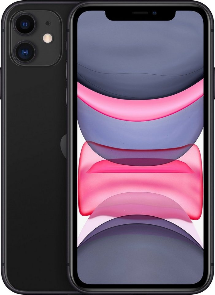 Apple iPhone 11 Smartphone (15,5 cm/6,1 Zoll, 64 GB Speicherplatz, 12 MP Kamera, ohne Strom-Adapter und Kopfhörer) schwarz