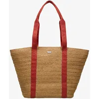 Roxy Songbirdy Tote Strandtasche Papierstroh Natural