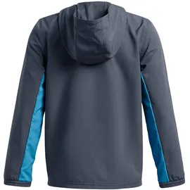 Under Armour Rival Woven Stoffjacke Jungen 044 downpour gray/ether blue/white XL 160-170 cm