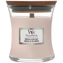 Woodwick Vanilla & Sea Salt Duftkerze mit Holzdocht 85 g