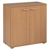 Kommode Sideboard Highboard Schrank Anrichte Wohnzimmer mit 2 Türen Buche Dekor