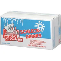 Bussy Wassereis Mix 200 Stück – Bunte Sorten, Eis,  Sommer Party Großpackung