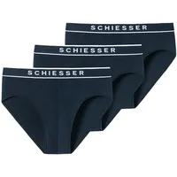 SCHIESSER 95/5 Shorts dunkelblau XL 3er Pack