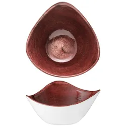 Churchill 12 x Schale dreieckig 15,3cm STONECAST PATINA Red Rust
