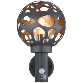 GLOBO Aussenlampe mit Bewegungsmelder (nicht inklusive) 32,7 cm anthrazit
