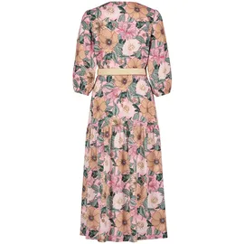 Zero Maxikleid Blumenprint Rosé/Grün 34