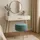 MCW Hocker K47 Samt 33 x 42 x 33 cm Grün/Gold
