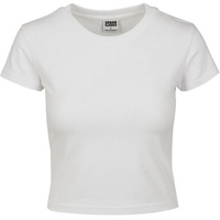 URBAN CLASSICS Ladies Stretch Jersey Cropped Tee T-Shirt White, L