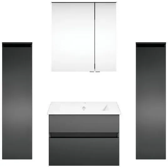 Puris Get2You twenty one Badmöbel_Set 600mm - Cosmos Grey matt