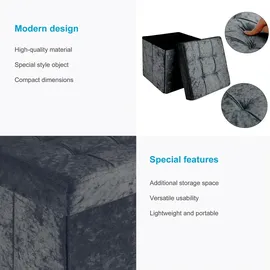 Intirilife Sitzbox, Schwarz - Sitzwürfel