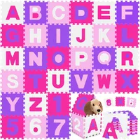 Kidiz KIDIZ® 86 teilige Puzzlematte Kinderspielteppich Spielmatte Spielteppich Schaumstoffmatte Kinderteppich, Puzzle Zahlen und Buchstaben Schutzmatte