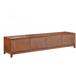 KAWOLA Lowboard COPAS TV-Board 4 Türen Eiche furniert braun