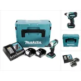 Makita DTD 155 RFJ Akku Schlagschrauber 18 V 140 Nm 1/4" Brushless + 2x Akku 3,0 Ah + Ladegerät + Makpac