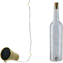 Lumineo MicroLED Solarflasche Warm weiß 75cm-8L