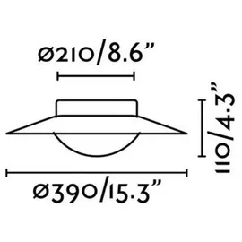 FARO LED Deckenleuchte SIDE 15W Schwarz,