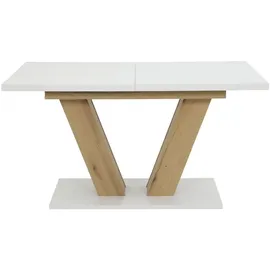 Hela Tische, ausziehbar,ABS-Kante,Melamin,Synchronauszug,Säule,Bodenplatte