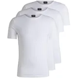 Boss Herren T-Shirt, - Weiß100, M