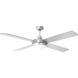 V-Tac VT-6054-4 132 cm Deckenventilator silber mit Licht inkl. Fernbedienung