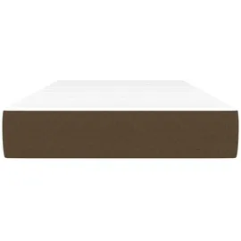 vidaXL Taschenfederkernmatratze Dunkelbraun 100x200x20 cm Stoff