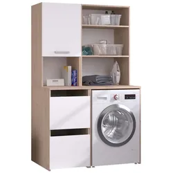 Hauswirtschaftsraum Laundry - Weiß / Eiche