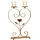 Home Affaire Kerzenständer Rose Metall Gold