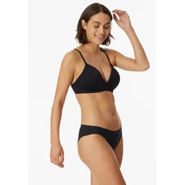 SCHIESSER Damen, BH gepaddet ohne Bügel - Invisible Soft, schwarz_166568, 75A - 75A